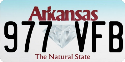 AR license plate 977VFB