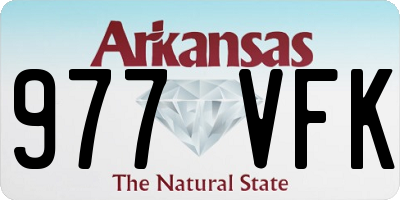 AR license plate 977VFK