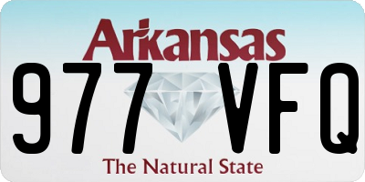 AR license plate 977VFQ