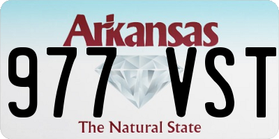 AR license plate 977VST