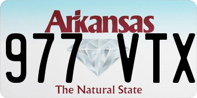 AR license plate 977VTX
