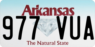 AR license plate 977VUA