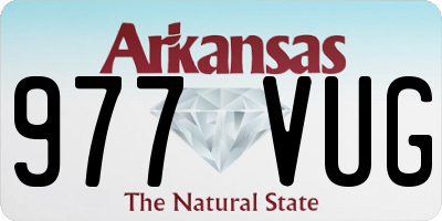 AR license plate 977VUG