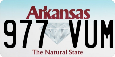 AR license plate 977VUM
