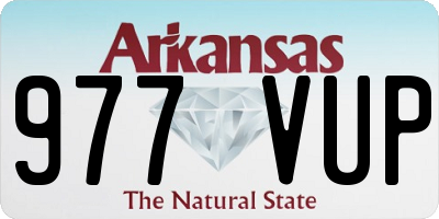 AR license plate 977VUP