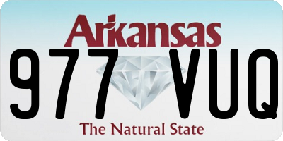 AR license plate 977VUQ