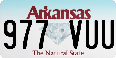 AR license plate 977VUU