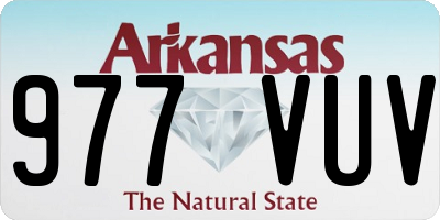 AR license plate 977VUV