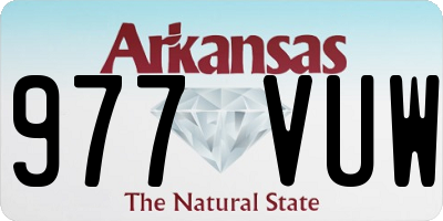 AR license plate 977VUW