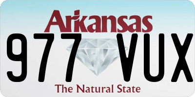 AR license plate 977VUX