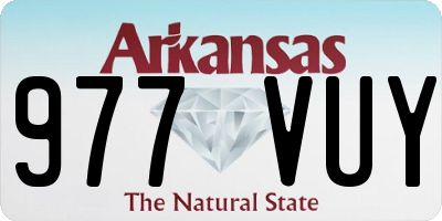 AR license plate 977VUY