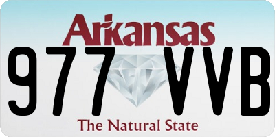 AR license plate 977VVB