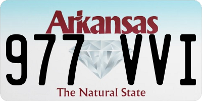 AR license plate 977VVI