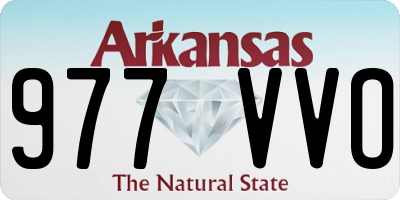 AR license plate 977VVO