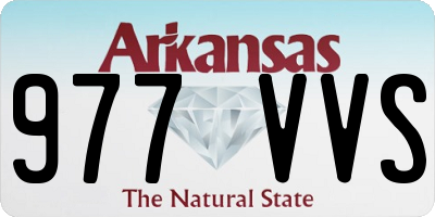AR license plate 977VVS