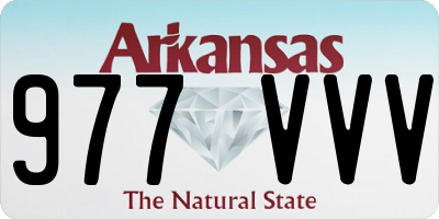 AR license plate 977VVV
