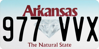 AR license plate 977VVX