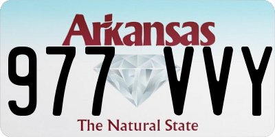 AR license plate 977VVY
