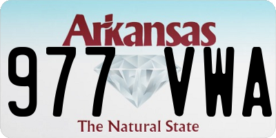 AR license plate 977VWA