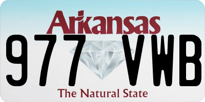 AR license plate 977VWB