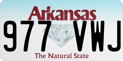 AR license plate 977VWJ