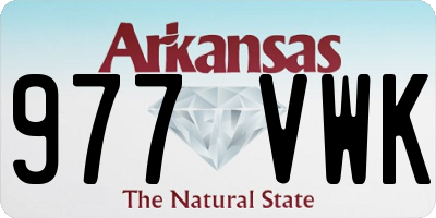 AR license plate 977VWK