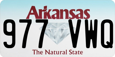 AR license plate 977VWQ