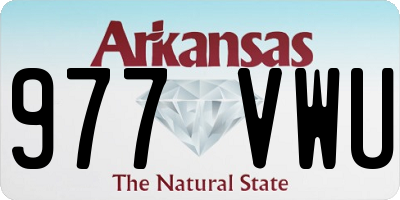 AR license plate 977VWU
