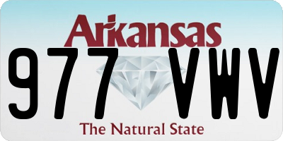 AR license plate 977VWV
