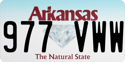 AR license plate 977VWW