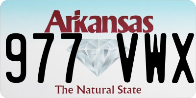 AR license plate 977VWX