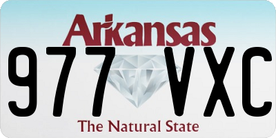 AR license plate 977VXC