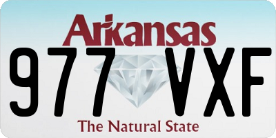 AR license plate 977VXF