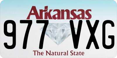 AR license plate 977VXG