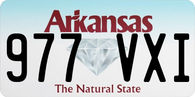 AR license plate 977VXI