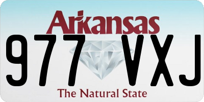 AR license plate 977VXJ