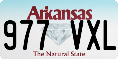AR license plate 977VXL