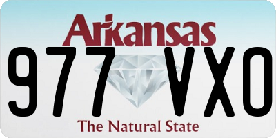 AR license plate 977VXO