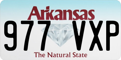 AR license plate 977VXP