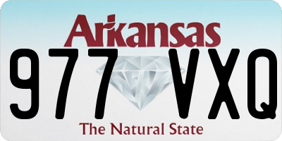 AR license plate 977VXQ