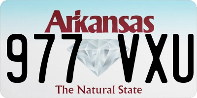 AR license plate 977VXU