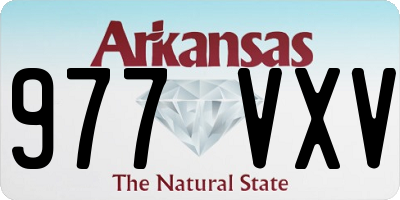 AR license plate 977VXV