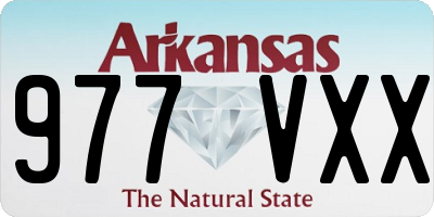 AR license plate 977VXX