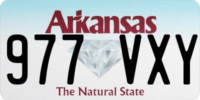 AR license plate 977VXY