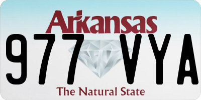 AR license plate 977VYA