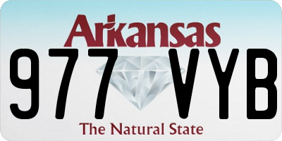 AR license plate 977VYB