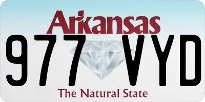 AR license plate 977VYD