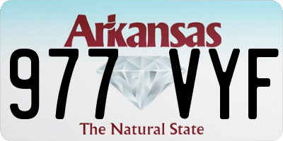 AR license plate 977VYF