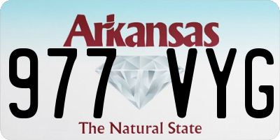 AR license plate 977VYG