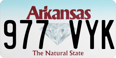 AR license plate 977VYK